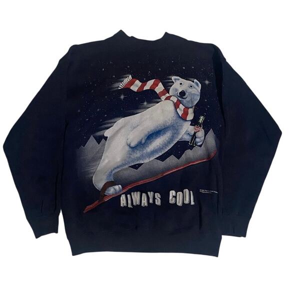 1994 Vintage Coca Cola Polar Bear Sweatshirt - Picture 1 of 6